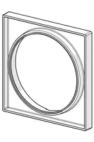 HANSABLUEBOX, Inbouwverlengstuk kompleet, 15 mm, 150x150 mm, 59914192