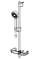 HANSA, Shower set, L=720, 447801330037
